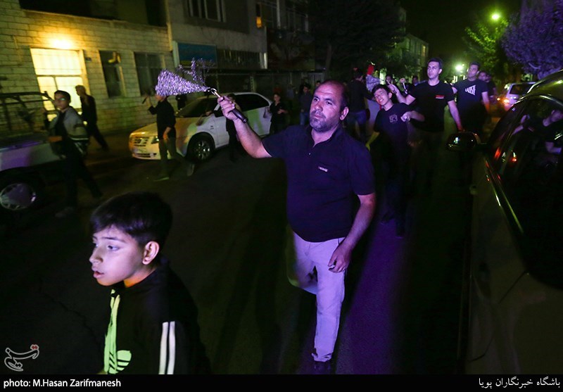 دسته عزاداری هیات چهارده معصوم به مناسبت هفتم شهادت امام حسین(ع)