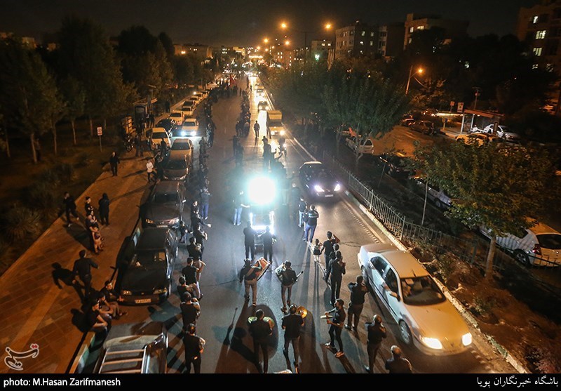 دسته عزاداری هیات چهارده معصوم به مناسبت هفتم شهادت امام حسین(ع)